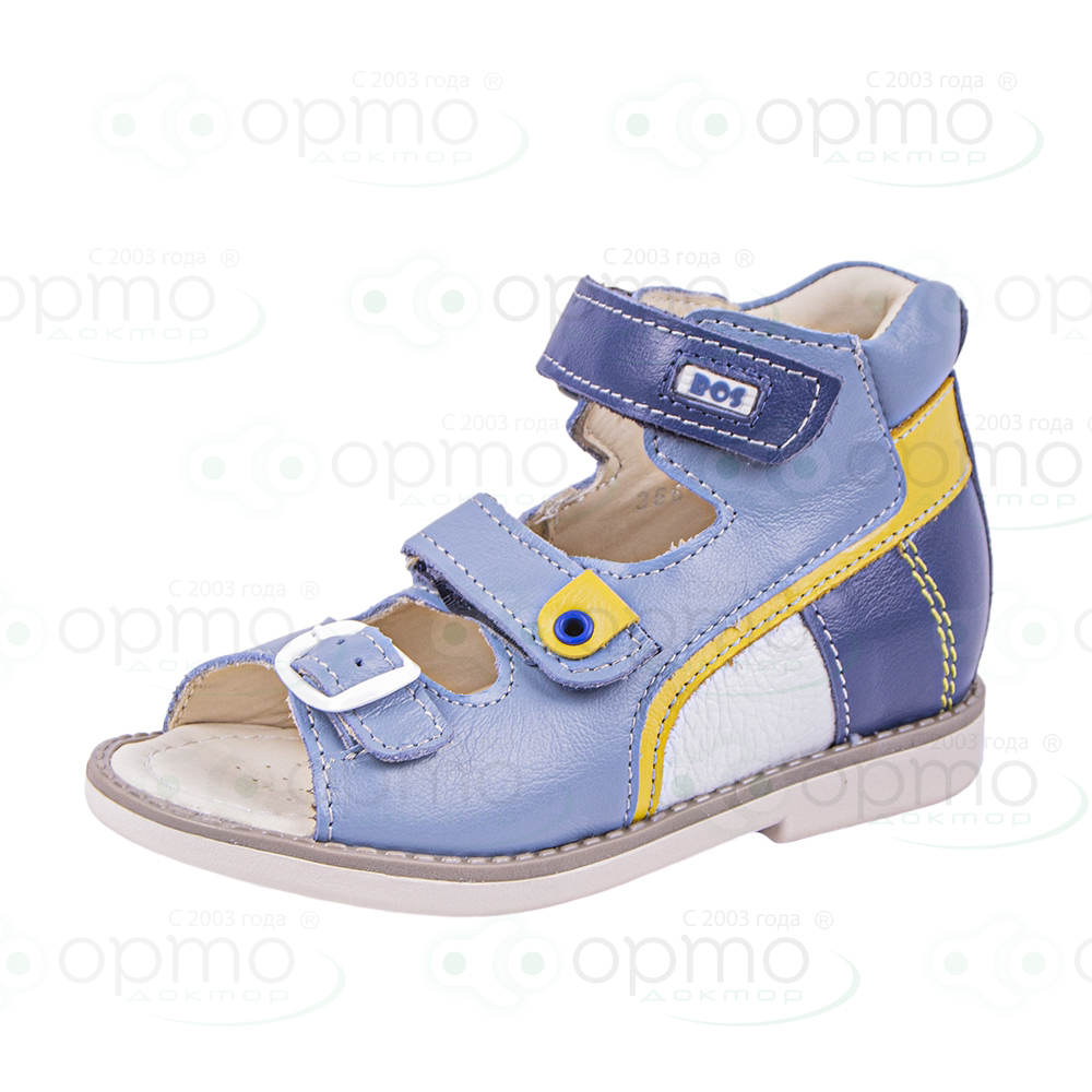  Сандалики сине/желто/голубой 366-712 (36)