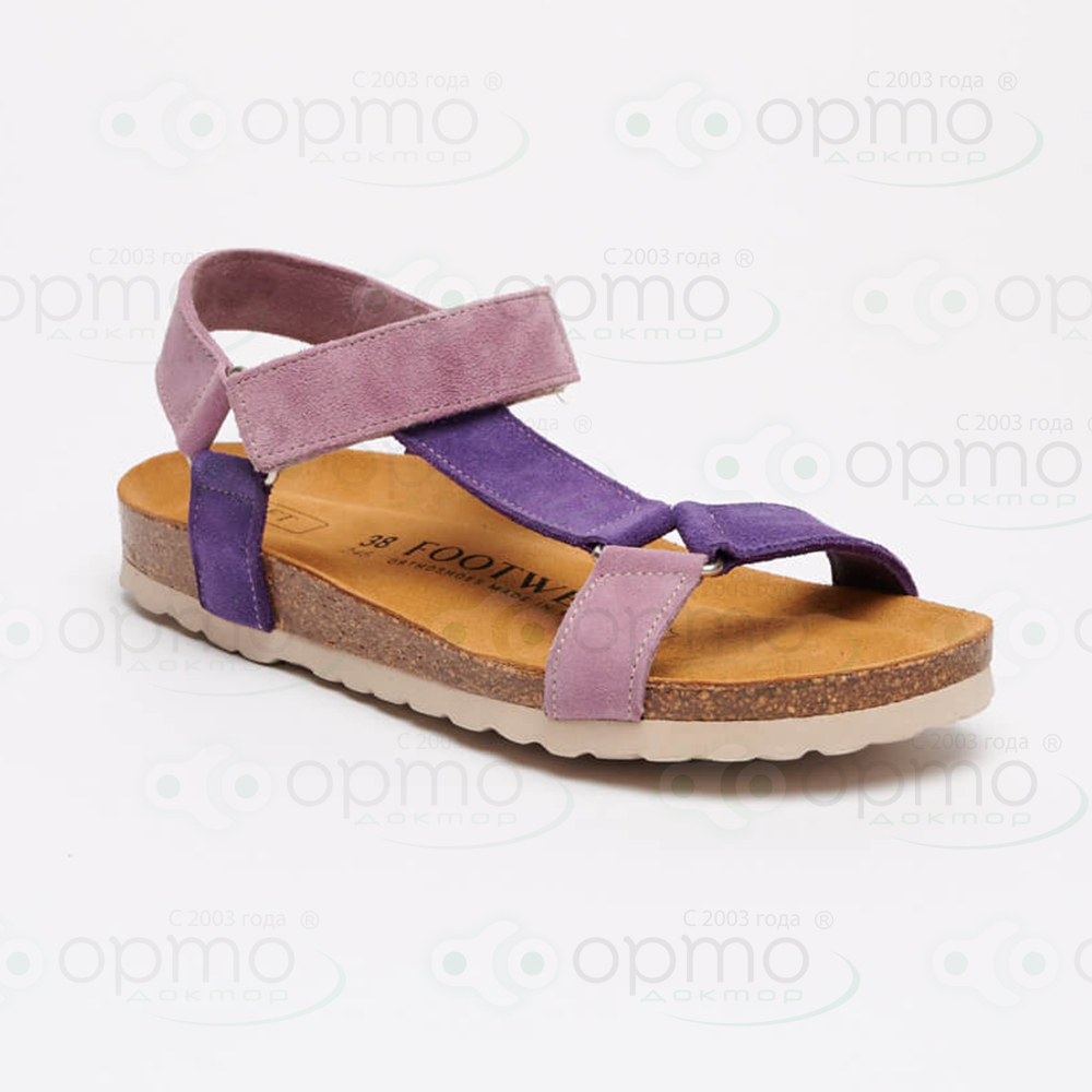 520026-111 Сандалии женские анатомические,лиловый микс Footwell (40)