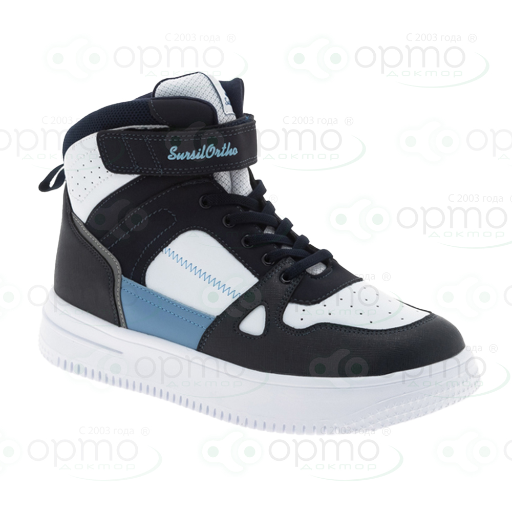 Ботинки ортопедические Сурсил 65-242 (35 сине/белый)
