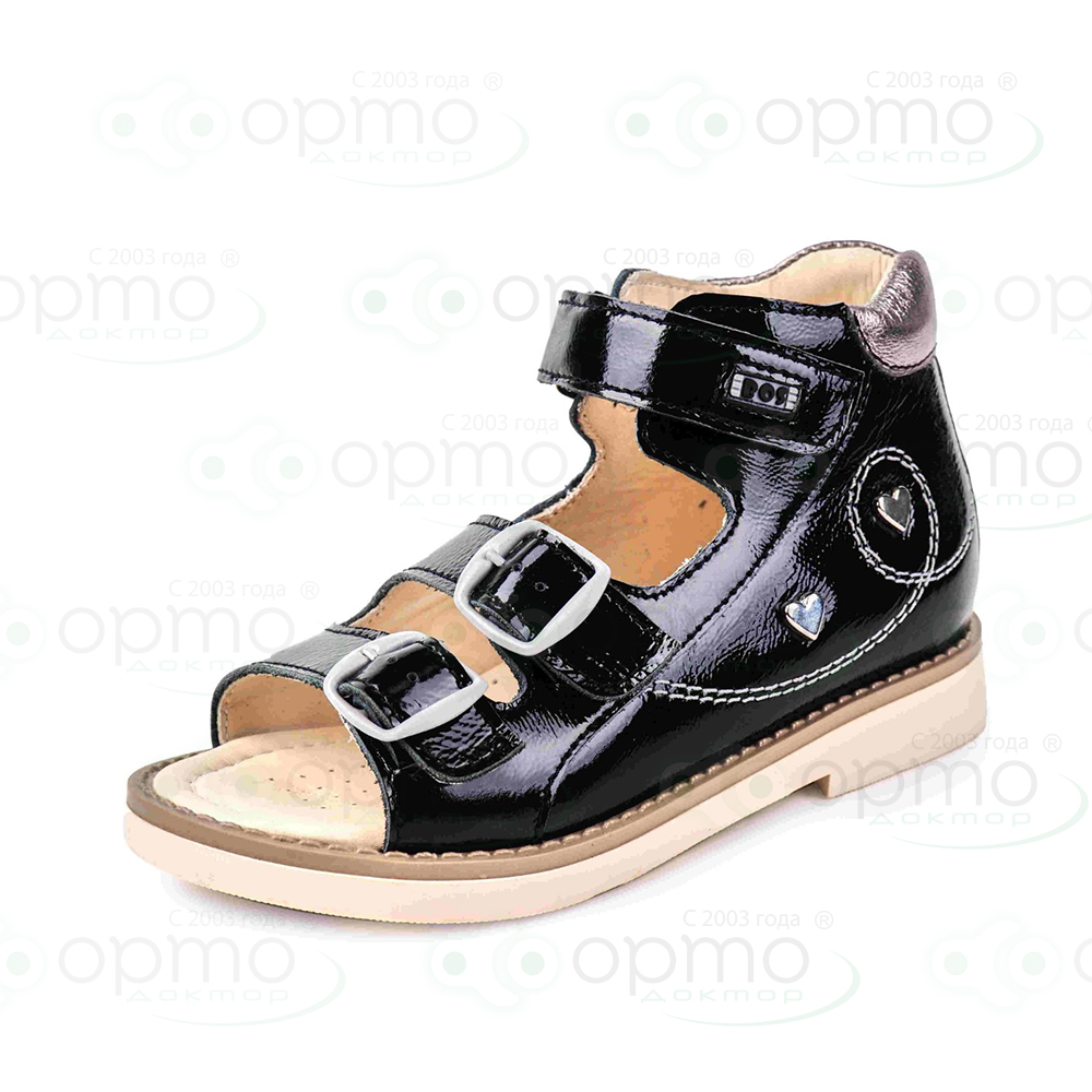 Сандалики черный лак 371-11 (36)