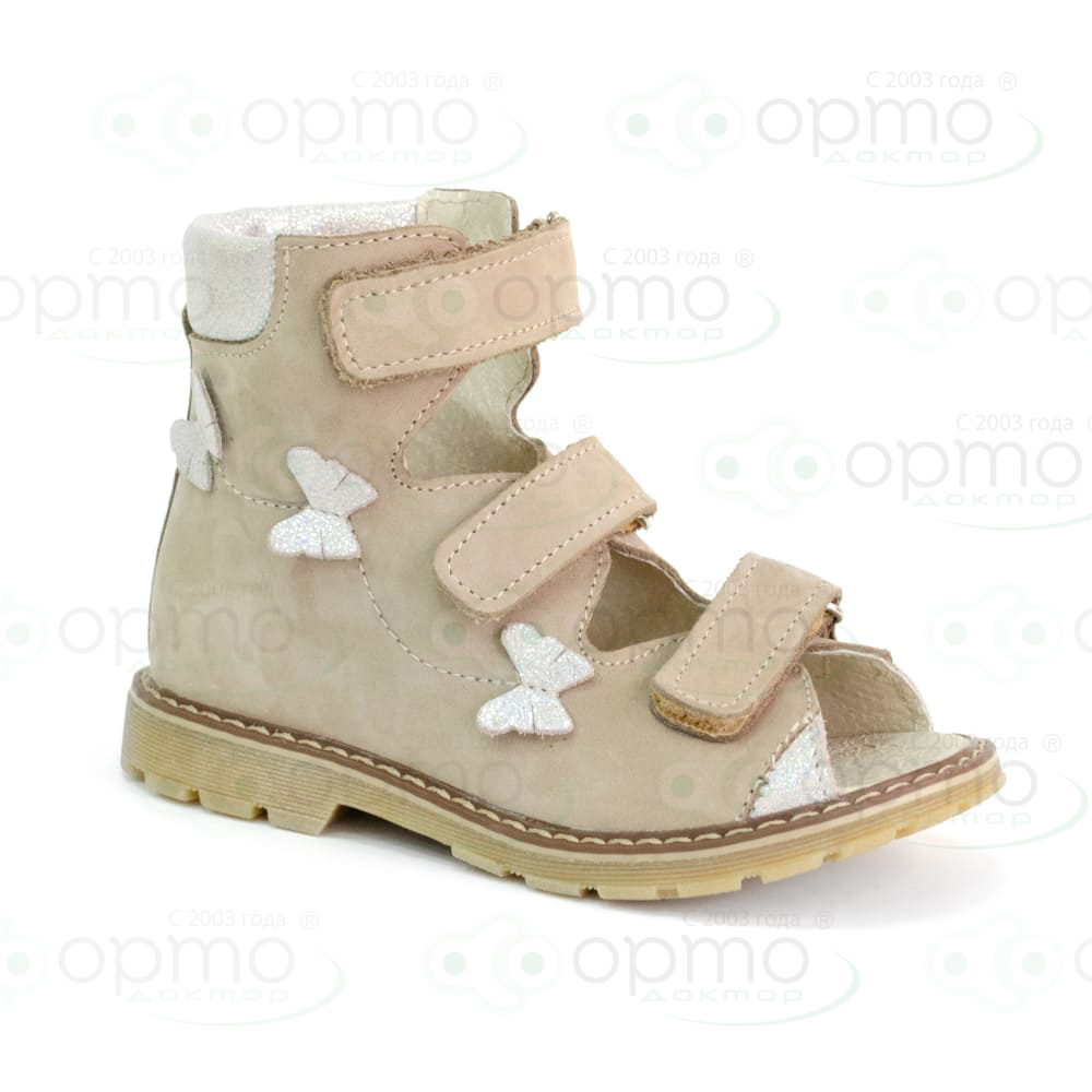 М-513В Ортопедическая обувь сложная сандалии детские (28 бежевый/цветной)