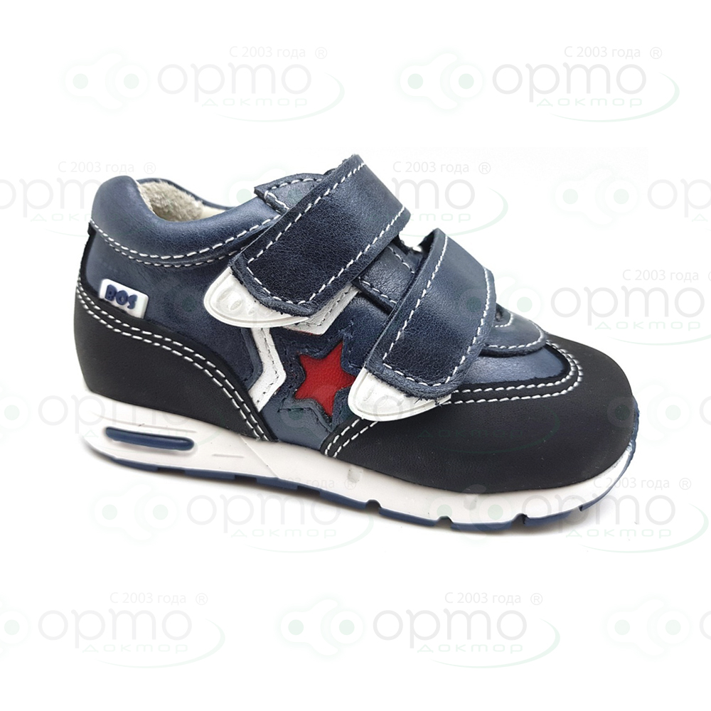 Кроссовки синие/красная звезда 096-715 (36)