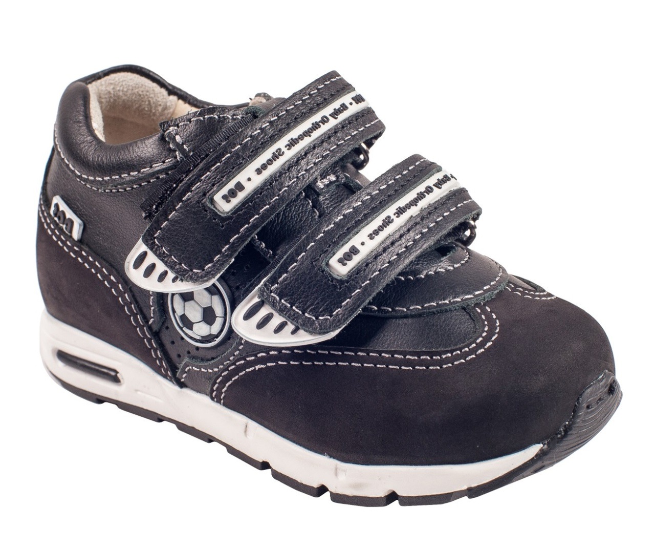 Кроссовки черные с мячом 098-11 (36)