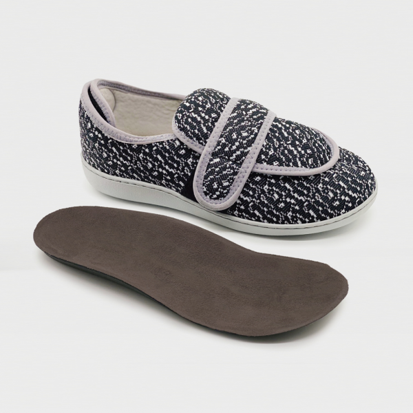 Обувь ортопед. малосложная LM LUOMMA, туфли домашние черно-белый (XS(37-38))