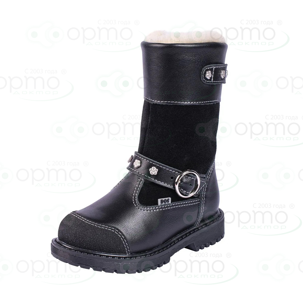 Сапожки девочка зима черные 143-13 (27)