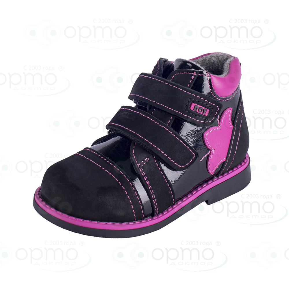 Ботинки на байке черные 404-12 (36)