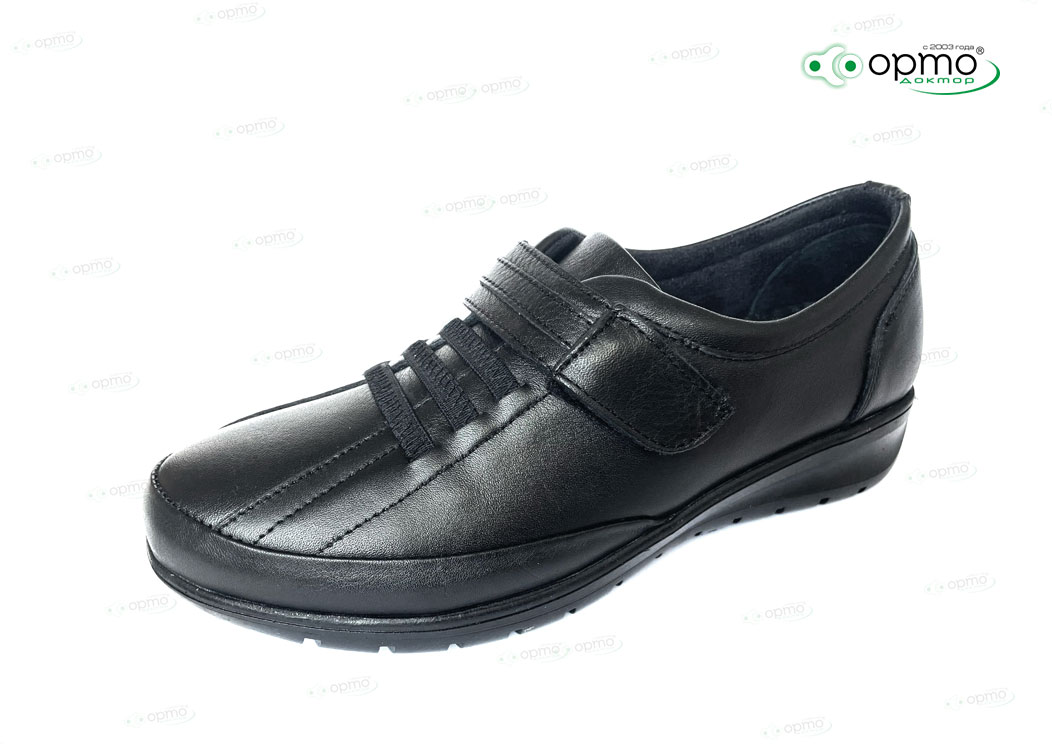 FOOTWELL Полуботинки женские анатомические,черные 7679 (42)