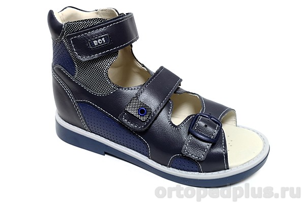 Сандалики высокие синие 033-710 (34)