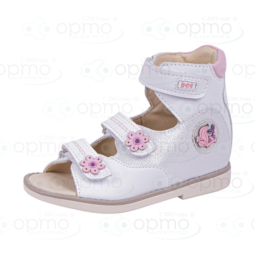 Сандалики высокие белые 039-01 (35)